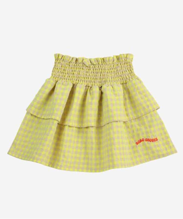 Vichy ruffle skirt【キッズ】