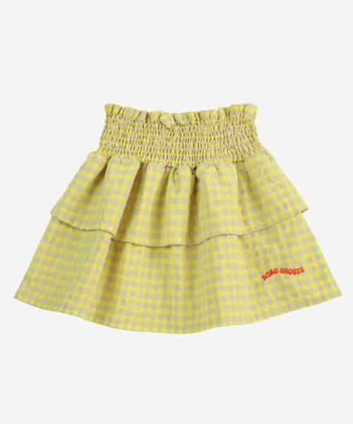 ☆1/8(木)21時～3点10％OFF☆Vichy ruffle skirt【キッズ】
