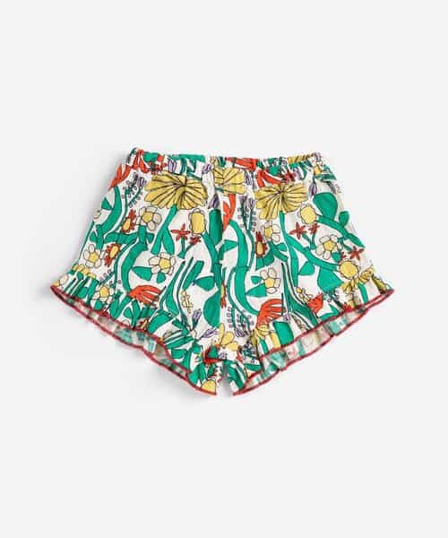 総柄Color Herbalis 半パンツ・布帛【ベビー】