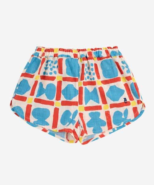 ☆1/13(火)お昼12:59まで3点10％OFF☆Geometric Game all over woven girl shorts【キッズ】