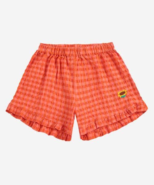 ☆1/8(木)21時～3点10％OFF☆Vichy ruffle woven shorts【キッズ】