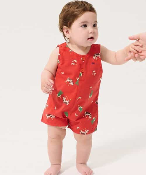 総柄Farm Adventure ロンパス【ベビー】