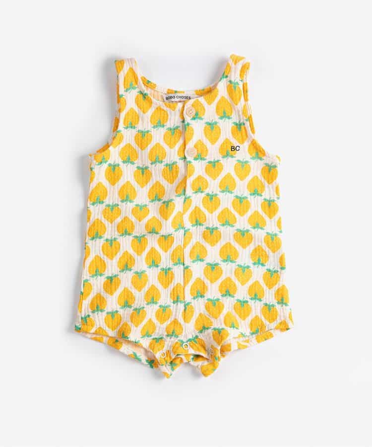 総柄Strawberryロンパス【ベビー】