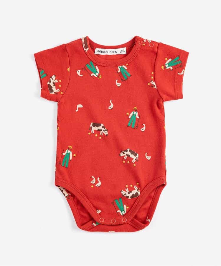 総柄Farm Adventure ボディースーツ【ベビー】