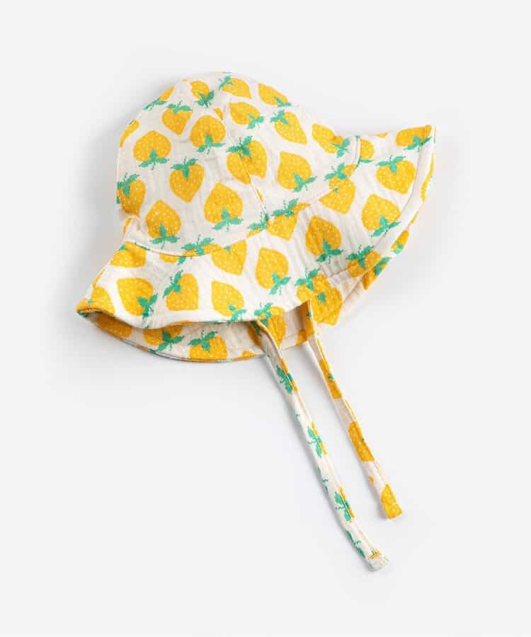 総柄Strawberryベビー帽子【ベビー】