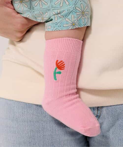 Flower shor socks 2P【ベビー】