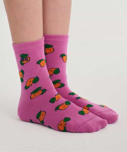 総柄Tangerine ソックス【キッズ】