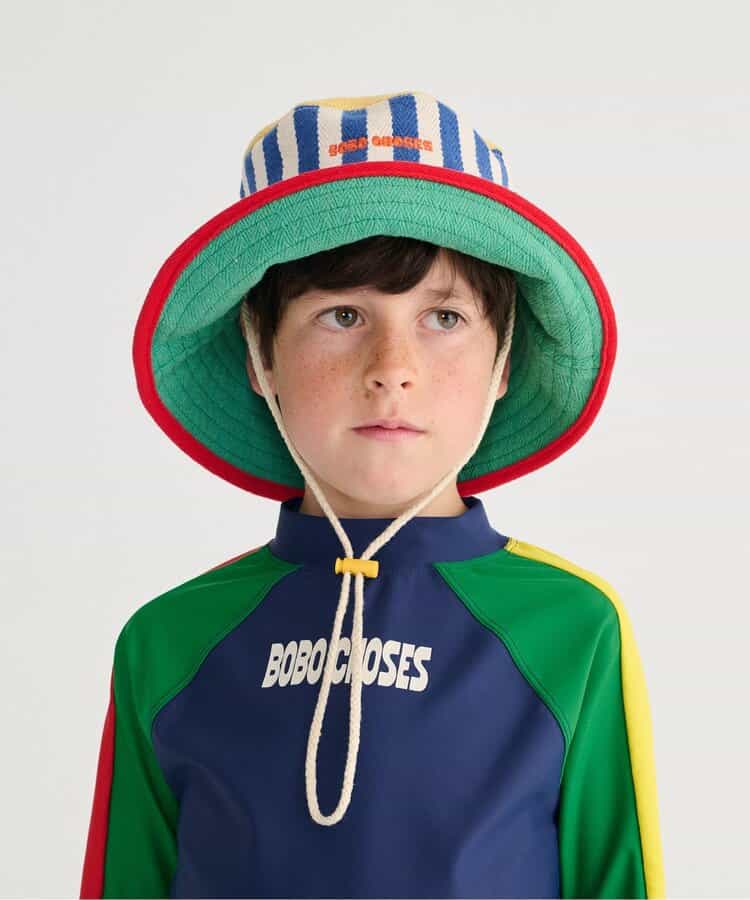 Striped bucket hat【キッズ】