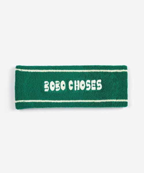 Green terry headband【キッズ】