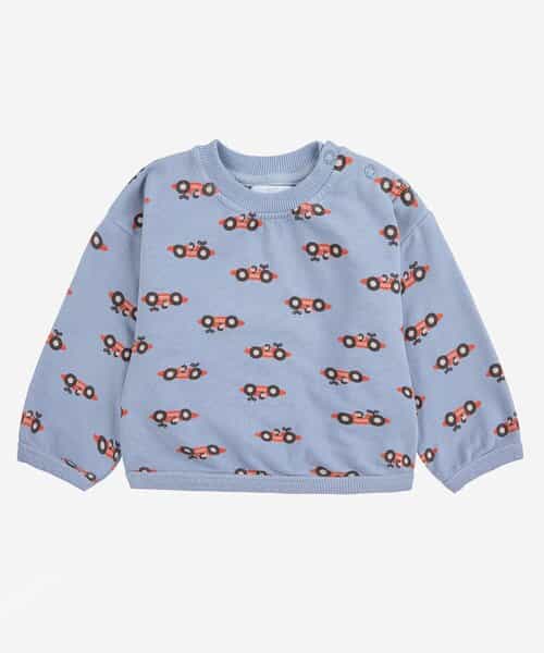 ☆1/8(木)21時～3点10％OFF☆総柄Race Carトレーナー【ベビー】