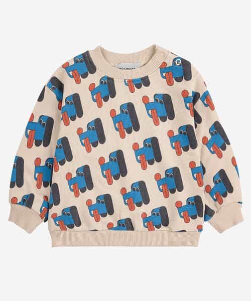 ☆1/13(火)お昼12:59まで3点10％OFF☆総柄Doggy Mateトレーナー【ベビー】