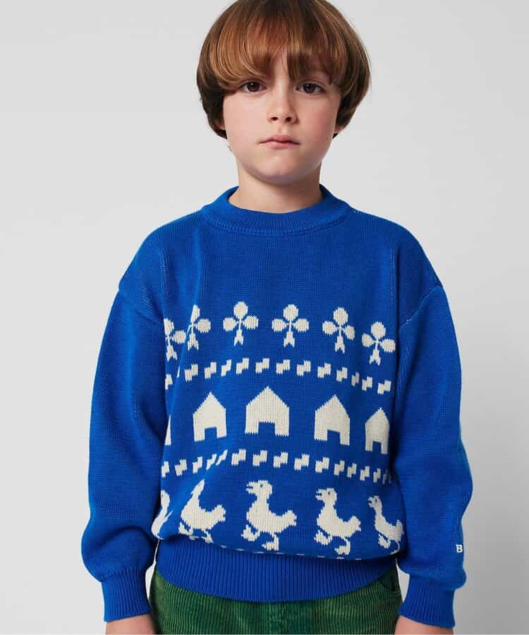 ☆1/13(火)お昼12:59まで3点10％OFF☆Farm jacquardセーター【キッズ】