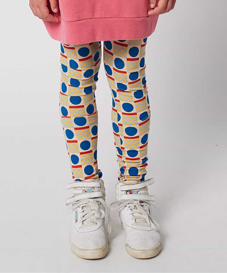 ☆1/13(火)お昼12:59まで3点10％OFF☆総柄Geometric Scacsレギンス【キッズ】