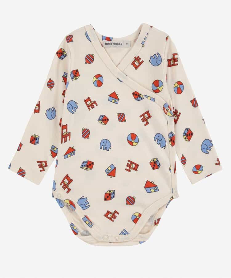 総柄Toysボディースーツ【ベビー】
