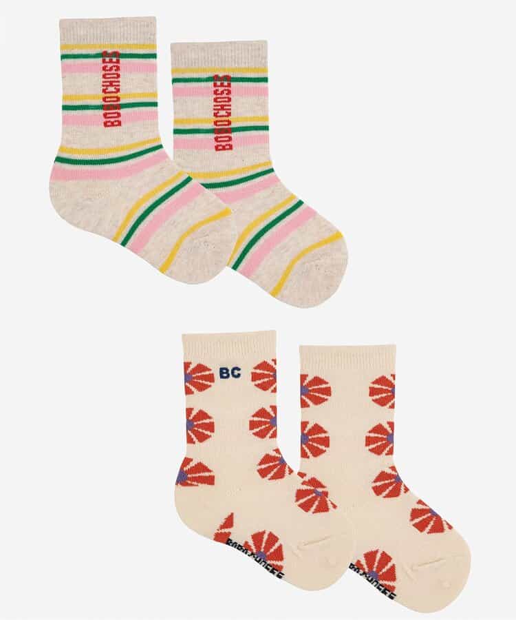 Kaleidoscope long 2Pソックス【ベビー】