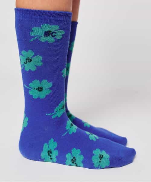 総柄Lucky Clover longソックス【キッズ】
