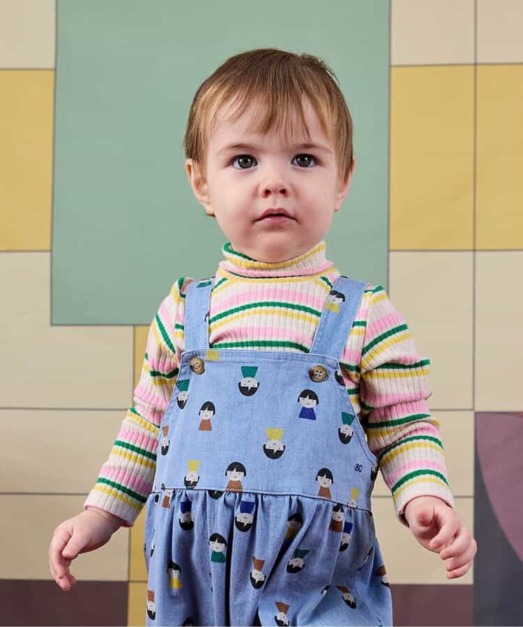 ☆1/8(木)21時～3点10％OFF☆ストライプ柄長袖Ｔシャツ【ベビー】