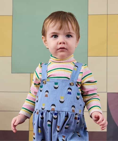 ☆1/13(火)お昼12:59まで3点10％OFF☆ストライプ柄長袖Ｔシャツ【ベビー】