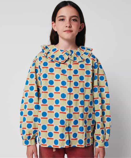 総柄Geometric Scacs長袖ブラウス【キッズ】