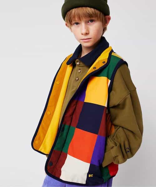 ☆1/13(火)お昼12:59まで3点10％OFF☆Multicolor reversibleベスト【キッズ】