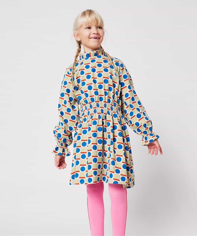 総柄Geometric Scacsワンピース【キッズ】