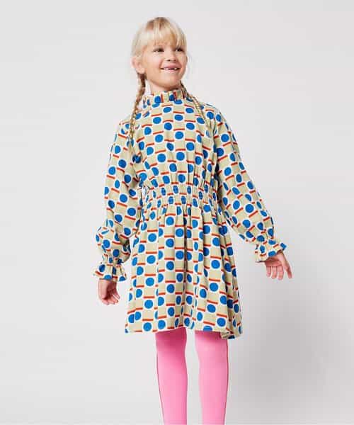 総柄Geometric Scacsワンピース【キッズ】