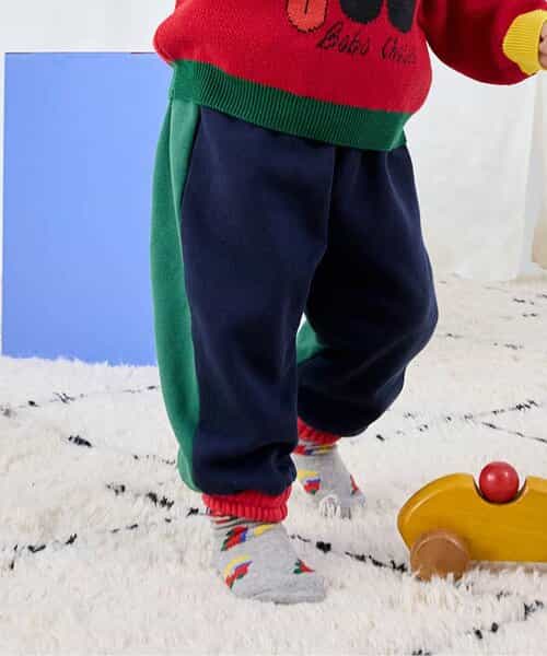 ☆1/13(火)お昼12:59まで3点10％OFF☆color block長パンツ【ベビー】_レッド