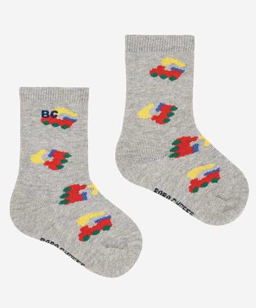 総柄 longソックス【ベビー】