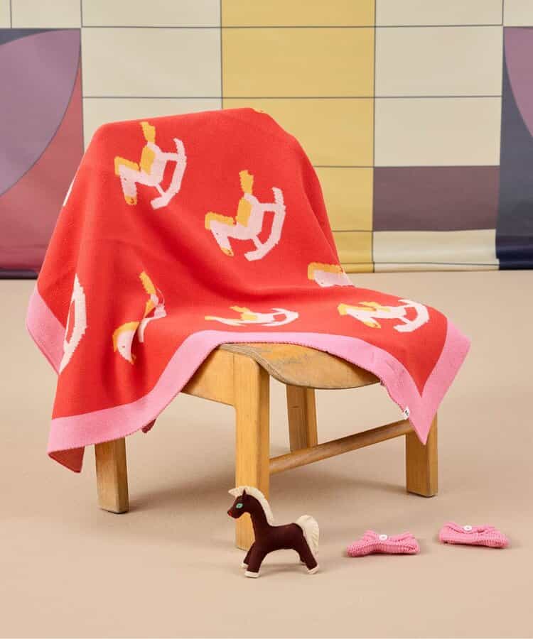 Rocking Horse knitted gift set