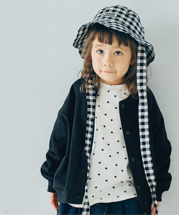 裏毛スナップボタンカーディガン