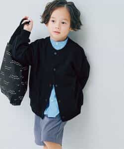 裏毛スナップボタンカーディガン