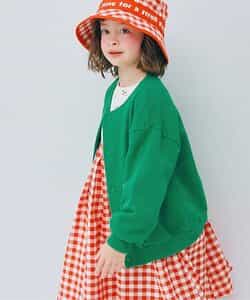 裏毛スナップボタンカーディガン