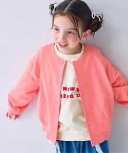 裏毛スナップボタンカーディガン