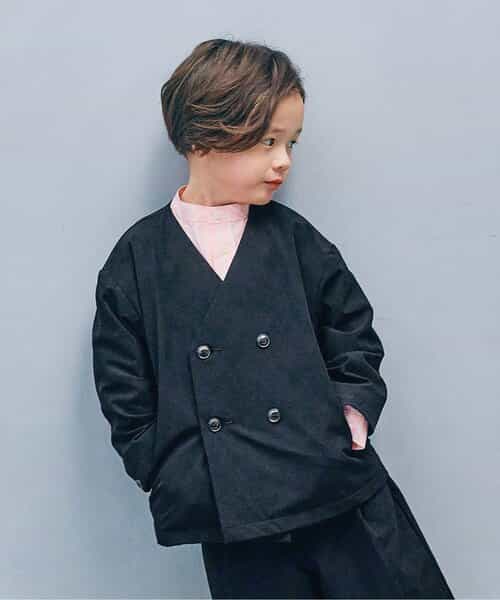ノーカラーダブルジャケット フォーマル対応
