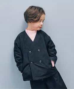 ノーカラーダブルジャケット フォーマル対応