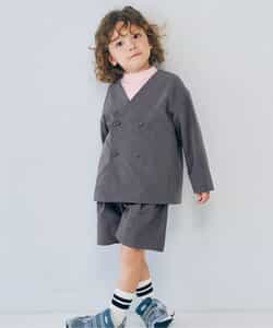 ノーカラーダブルジャケット フォーマル対応