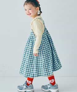 ギンガムチェックジャンスカ＆メロウトップスセット リンク
