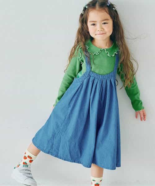 ギンガムチェックジャンスカ＆メロウトップスセット リンク