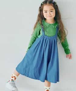 ギンガムチェックジャンスカ＆メロウトップスセット リンク