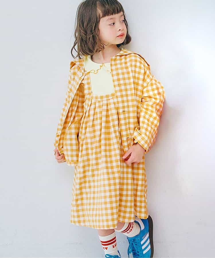 ギンガムチェックジャンスカ＆メロウトップスセット リンク