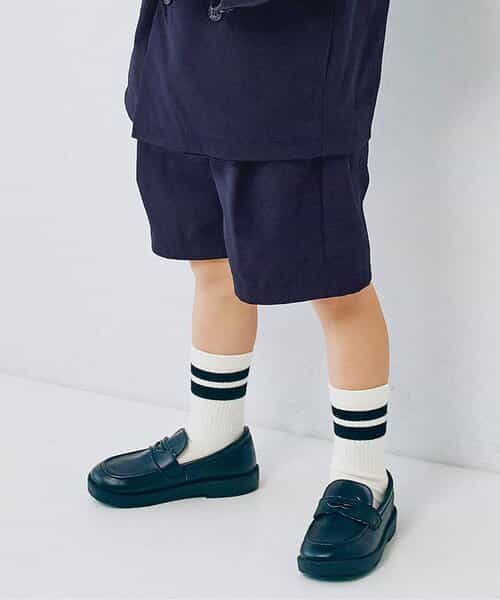 タックデザインハーフパンツ フォーマル対応