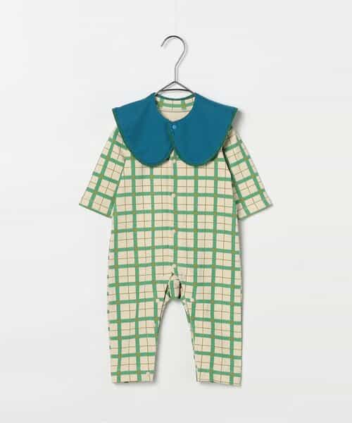 総柄ストレッチカバーオール＆スタイセット リンク