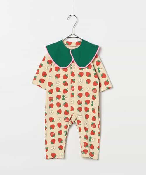 総柄ストレッチカバーオール＆スタイセット リンク