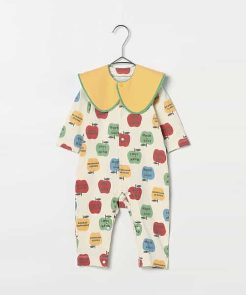 総柄ストレッチカバーオール＆スタイセット リンク