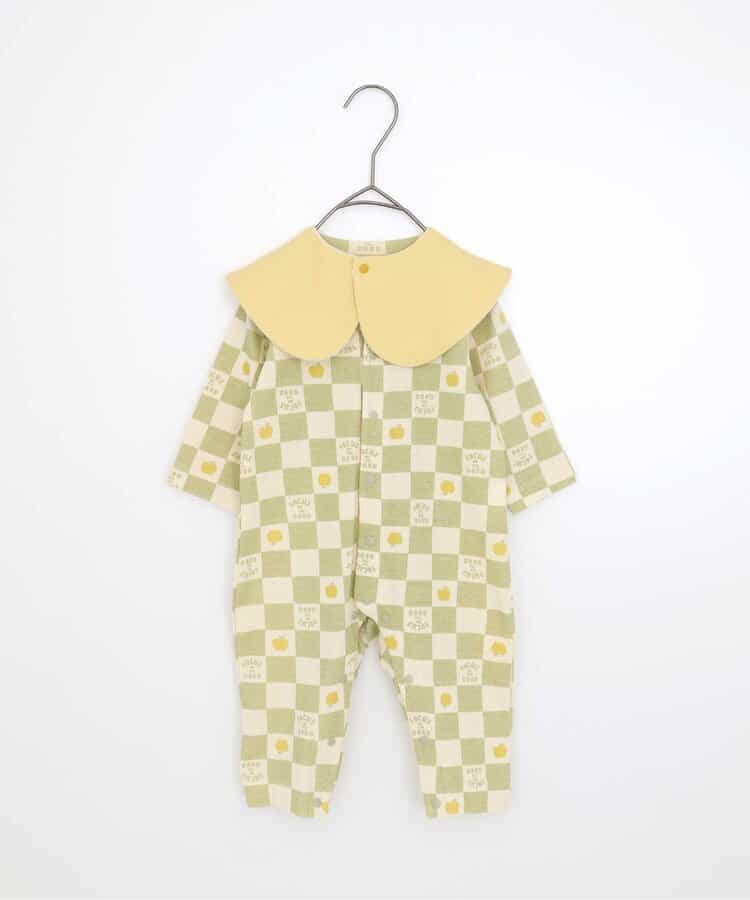 ★SALE★【リンク】スタイセット総柄前あきカバーオール