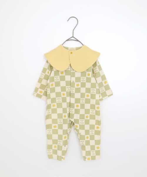 ◇11/3(月)23:59で販売終了◇★SALE★【リンク】スタイセット総柄前あきカバーオール