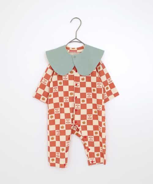 ◇11/3(月)23:59で販売終了◇★SALE★【リンク】スタイセット総柄前あきカバーオール