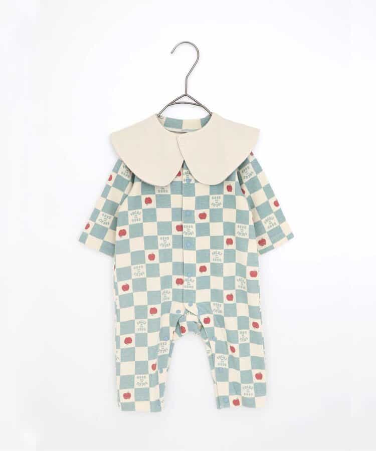 ★SALE★【リンク】スタイセット総柄前あきカバーオール