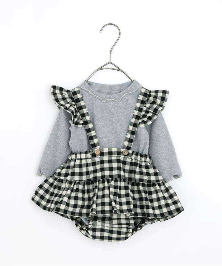 ★SALE★【リンク】2WAYサスペンダースカートブルマ＆ロンパスセット