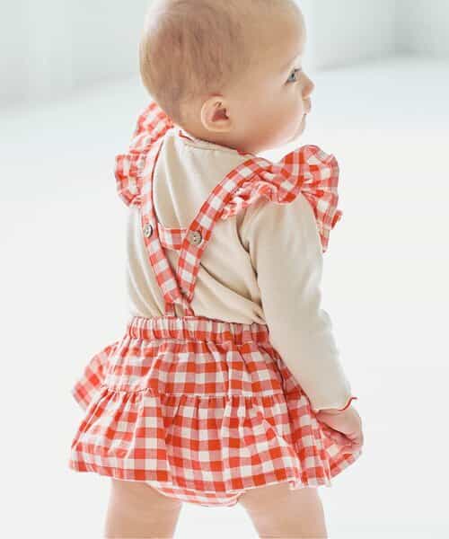 【くー】maisonmarelle サスペンダー付きブルマ Maison Marelle ブラウス サスペンダー付きブルマ 3y ボトムス